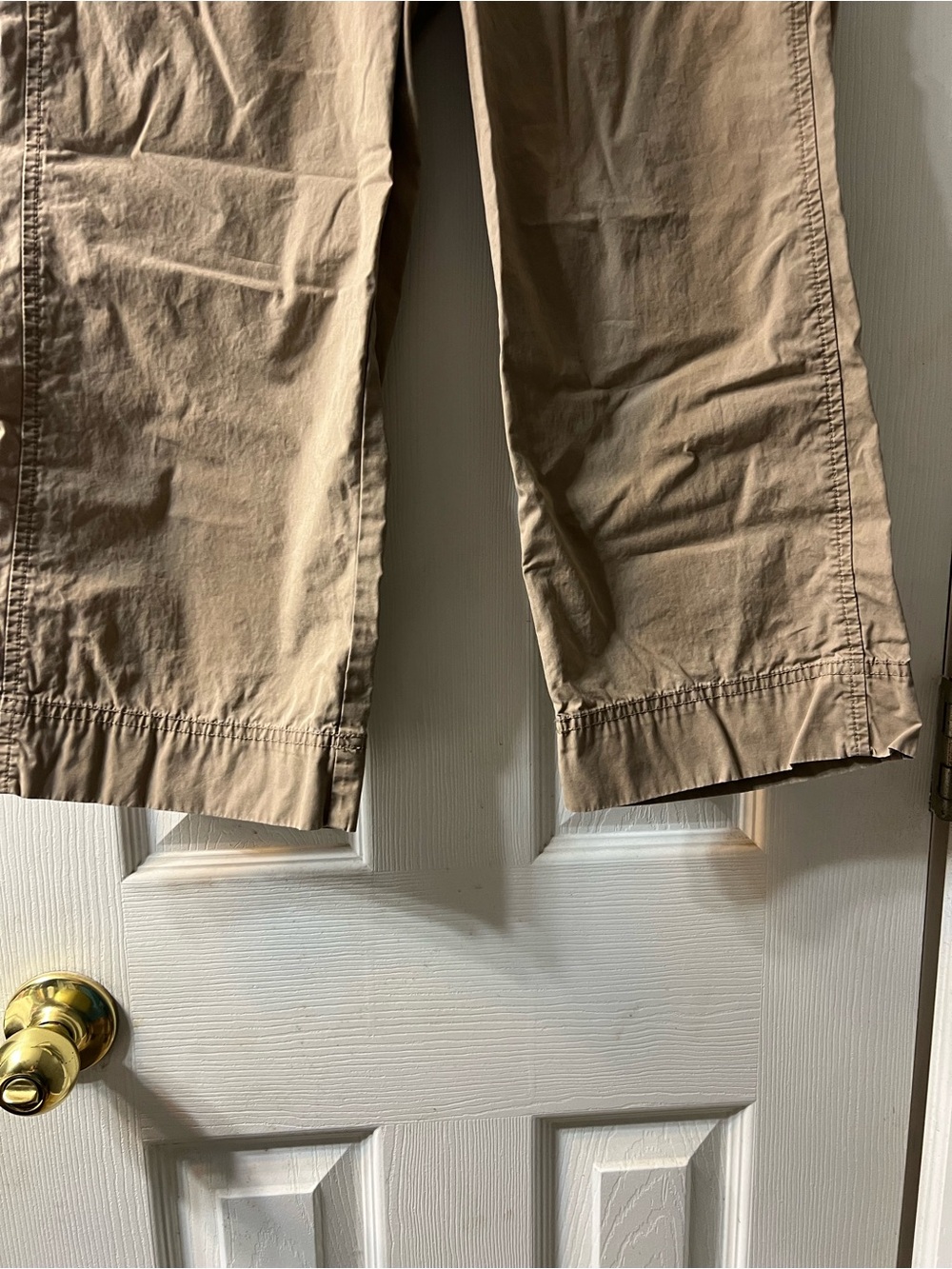 Vintage Y2K American Eagle Outfitters Low-Rise Khaki Cargo Capri Pants Women’s 0 - Picture 3 of 8